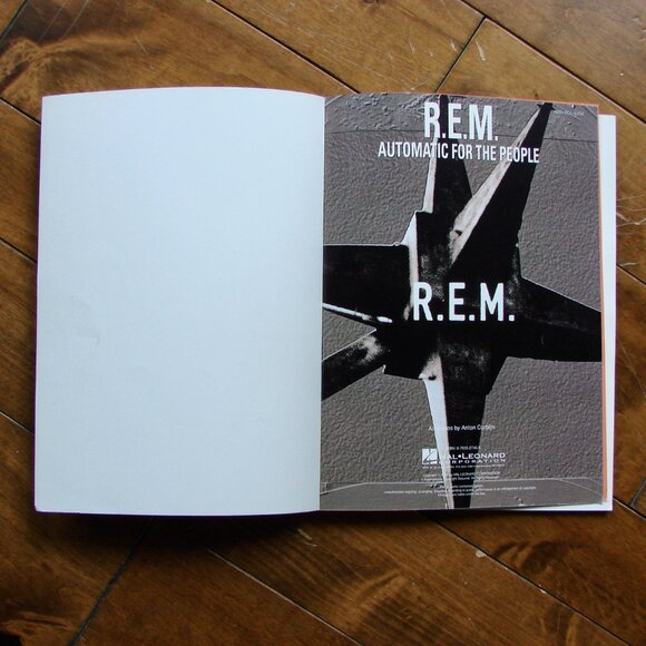 R.E.M. Automatic For The People Piano Vocal Guitar Sheet Music Song Book - Picture 2 of 7